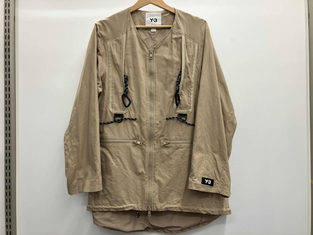 Y-3 RIPSTOP UTILITY JACKET ワイスリー リップストップ ユーティリティ ジャケット GK4845 ナイロン ベージュ サイズXS