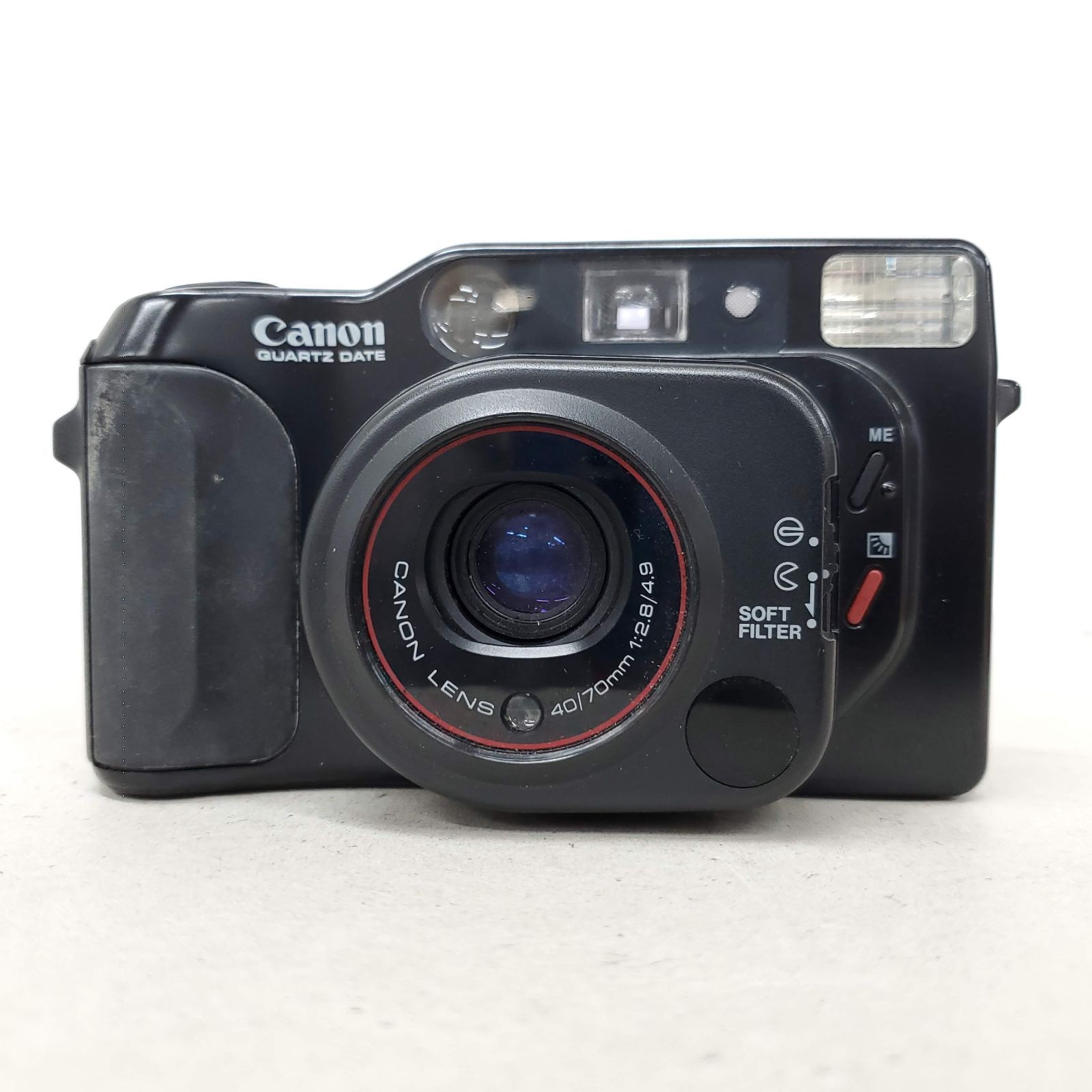 動作 済 Canon Autoboy TELE QUARTZ DATE F1112-9ID