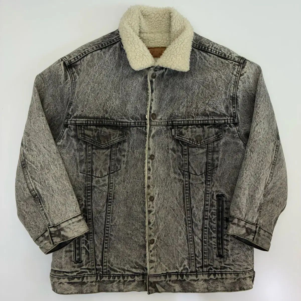 Levi s リーバイス 80 s シープスキン ブラックデニム シェルパ ジャケット