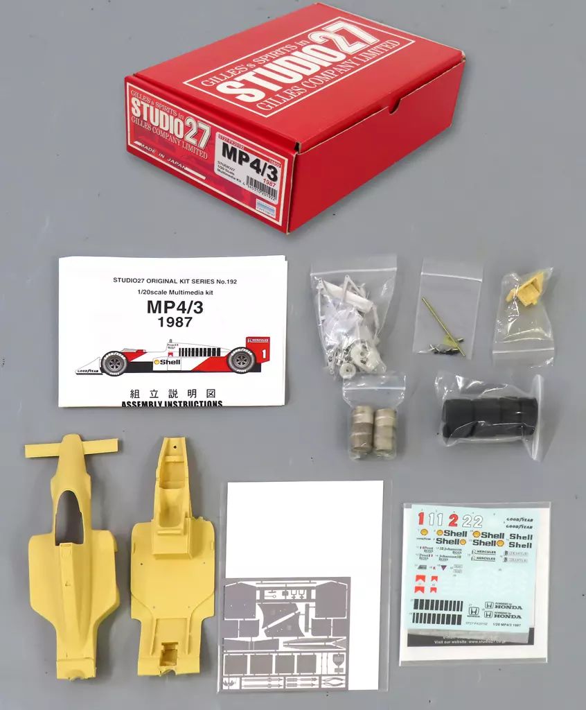 中古】プラモデル 1/20 MP4/3 1987 「STUDIO27 ORIGINAL KIT SERIES No