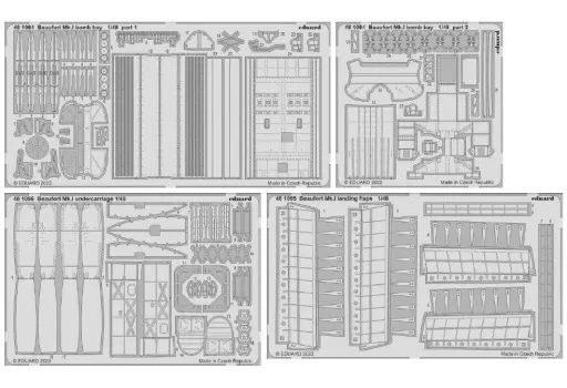 プラモデル 1 48 ボーフォート Mk I ビッグEDパーツセットII ICM用 BIG EDシリーズ ディティールアップパーツ