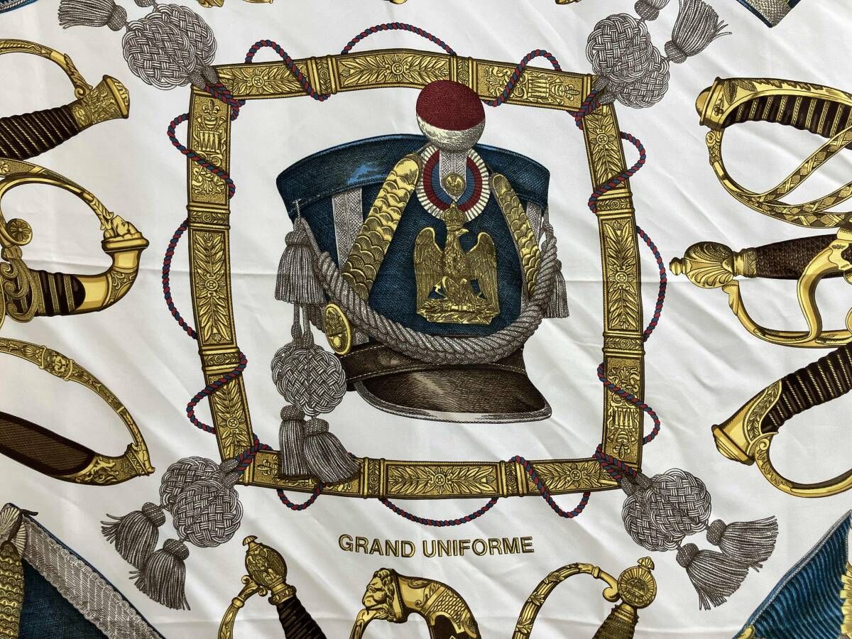 HERMES カレ90 GRAND UNIFORME スカーフ ピンク HERMES エルメス