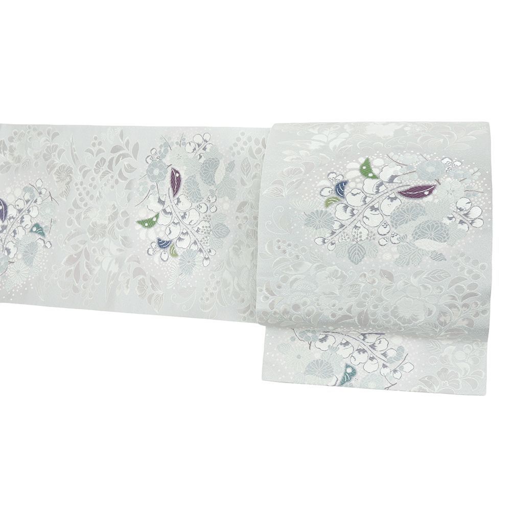 5805］袋帯 辻ヶ花 銀糸 唐織 六通 正絹 着物 フォーマル 5805］袋帯