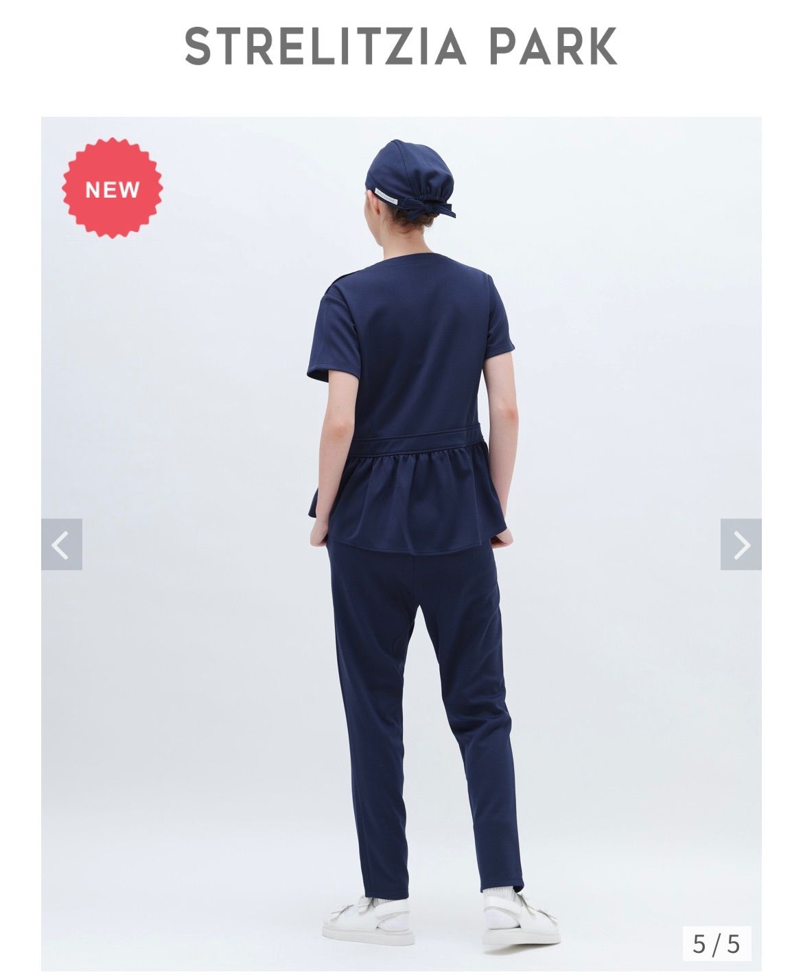 スクラブ上下セット 医療ユニフォームネイビー