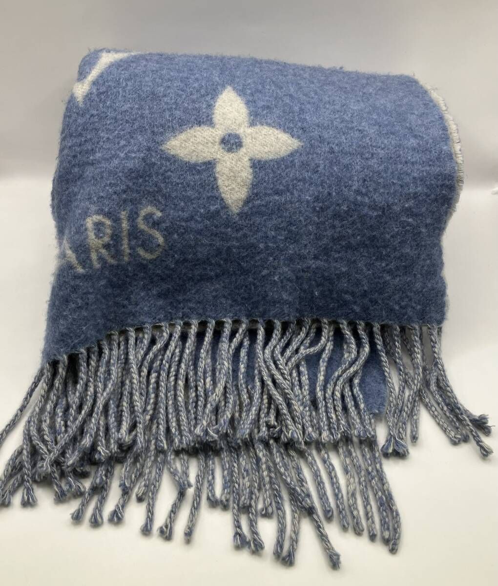 本体のみ LOUIS VUITTON ルイ ヴィトン M75704 エシャルプ レイキャビック マフラー カシミヤ