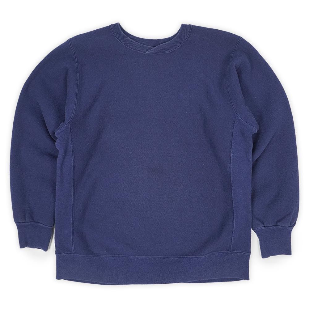 ヘインズ Hanes 80s 80年代 リバースウィーブ ブランクスウェット 無地 BEEFY ヴィンテージ アメリカ 古着 メンズ スウェットシャツ トレーナー ネイビー 紺 XL