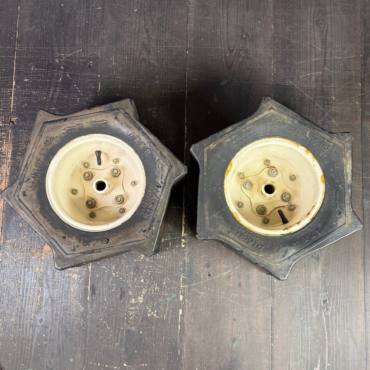 F 3008 六角タイヤ OHTSU バインダー ホイール付 バインダー用六角タイヤ M 7