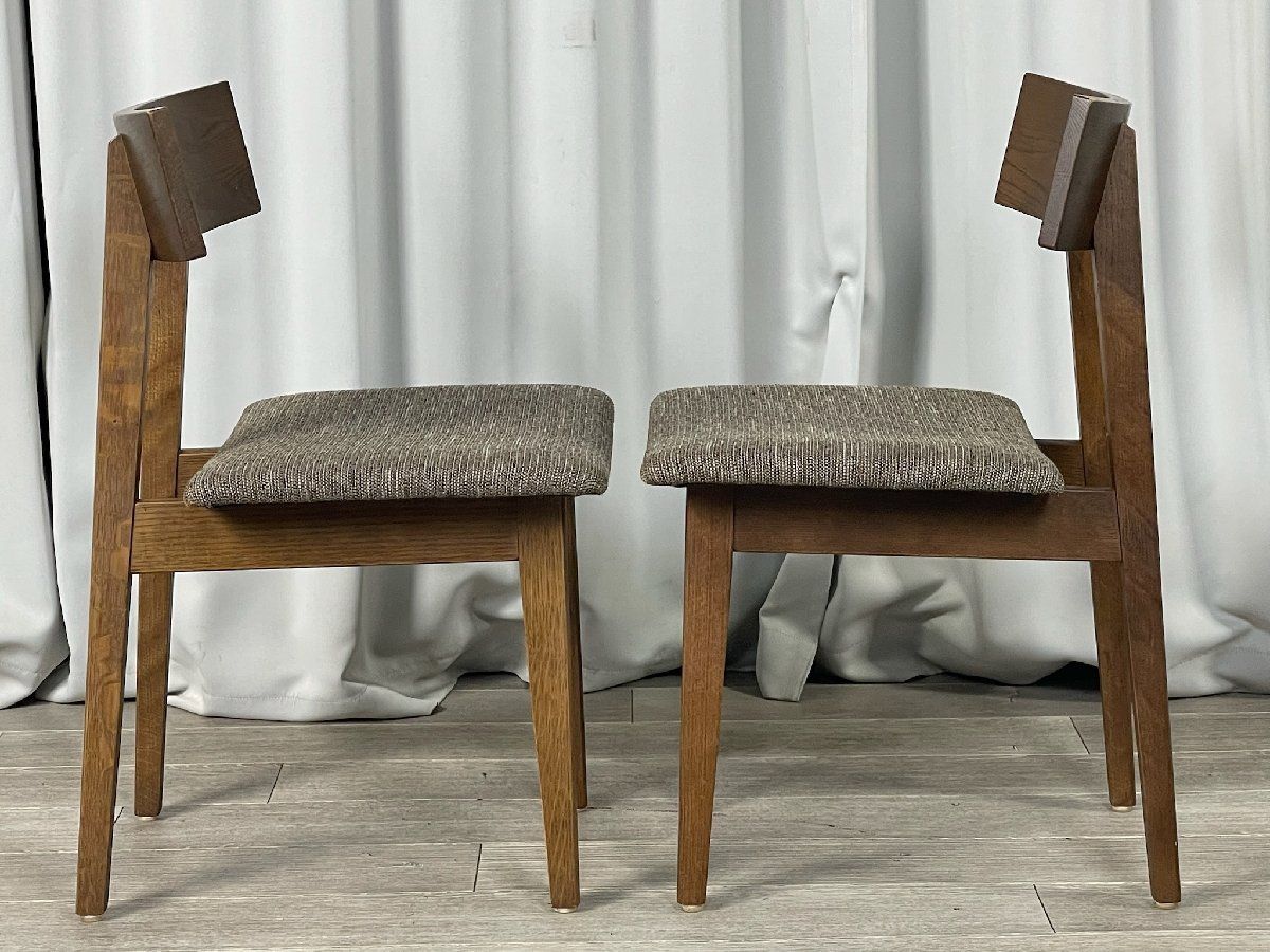 GU65 飛騨産業 キツツキ チグサ オーク材 ダイニング チェア 2脚セット