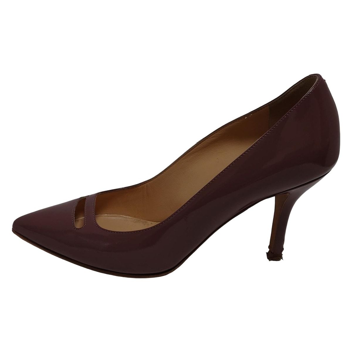 PELLICO ペリーコ パンプス 34 レディース - ライトパープル アウトソール張替済 レザー