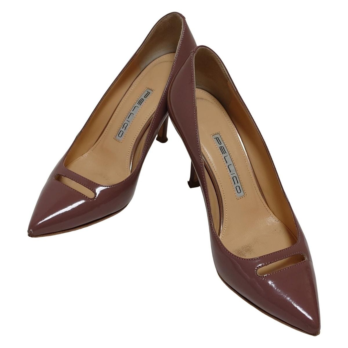 PELLICO ペリーコ パンプス 34 レディース - ライトパープル アウトソール張替済 レザー