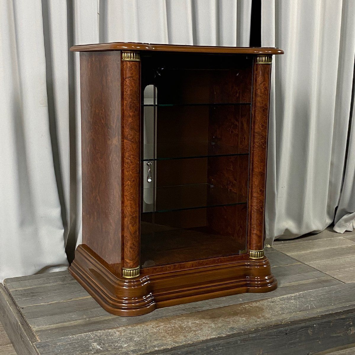 GU 46 クラシック調 バール杢 オーディオラック イタリア アンティーク AV ラック ボード キャビネット 神奈川県秦野市 A 3