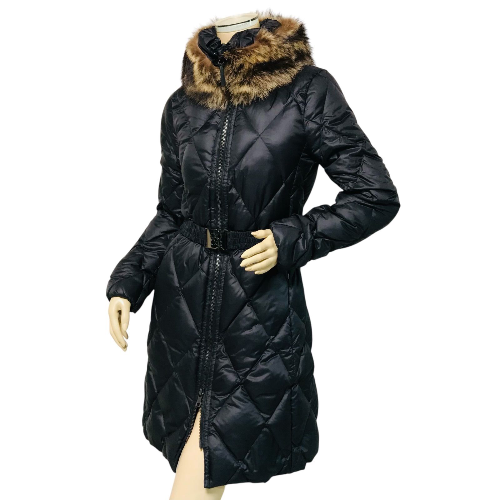 美品☆COACH・コーチ レディース ラクーンファー エンボス加工