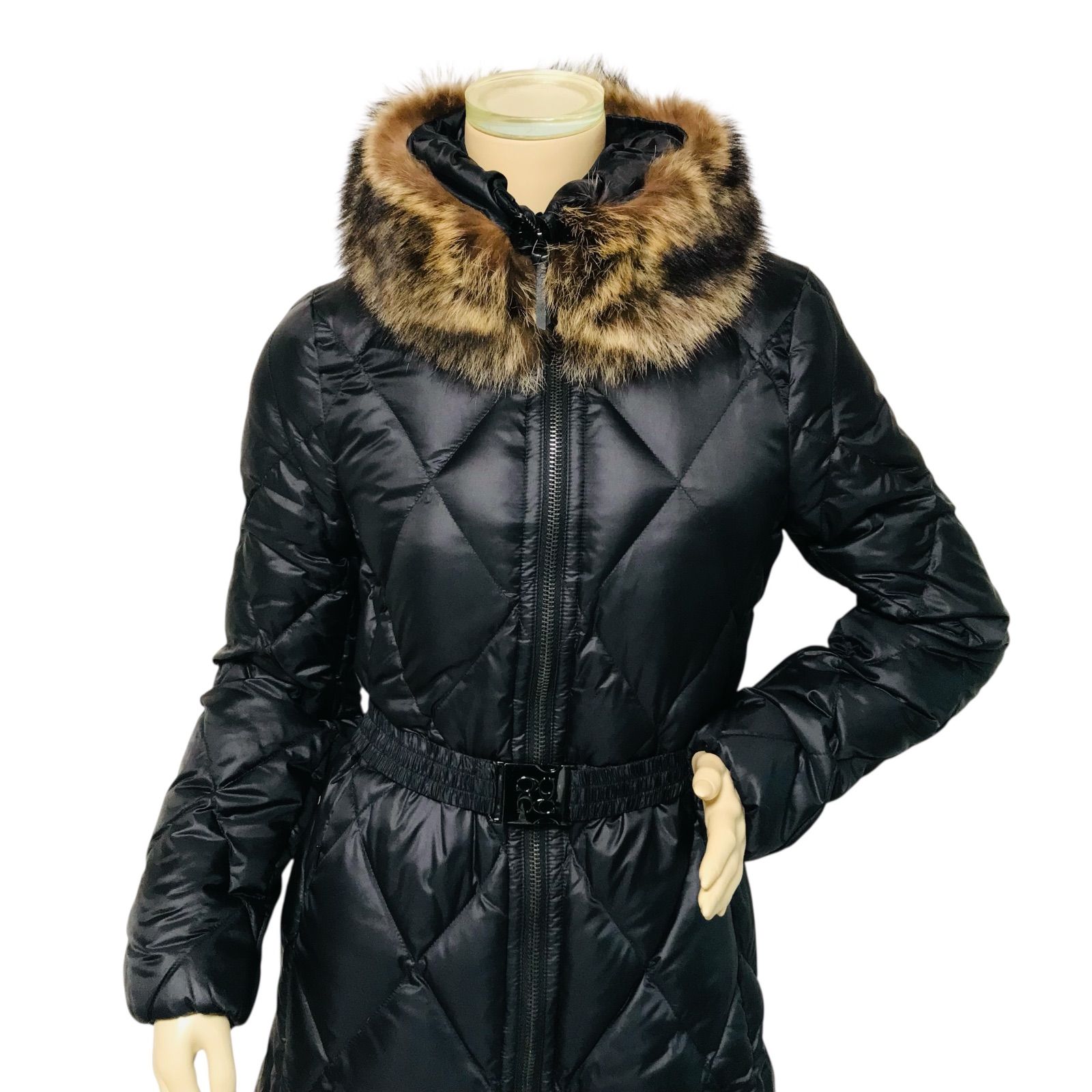 美品☆COACH・コーチ レディース ラクーンファー エンボス加工