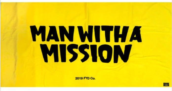 MAN WITH A MISSION マンウィズアミッション グッズ Remember Me TOUR 2019 タオル ダイナマイトタオル2 イエロー×ブラック