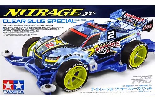 [Used] Plastic model 1/32 Night Rage Jr. Clear Blue Special “Mini 4WD PRO Series” Special Specification Model [95398]