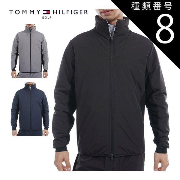 種類8：GRY(19)/L トミーヒルフィガー アクションプリーツ ハイブリッド 中綿 ジャケット ゴルフウェア メンズ M-3L THMA488 