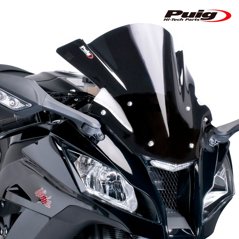 Puig 5603N RACING-SCREEN [BLACK] Kawasaki ZX-10R(11-15) プーチ