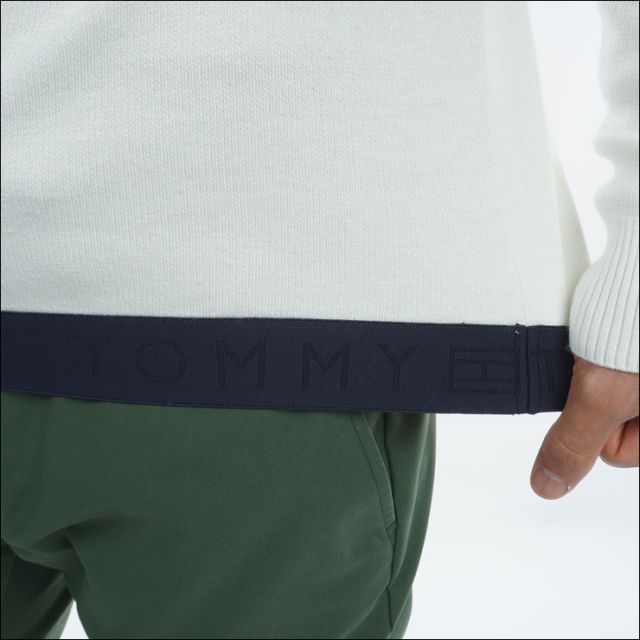 種類12：WHT(00)/L トミーヒルフィガー フロントロゴ ハーフジップ