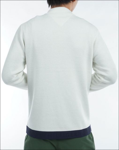 種類12：WHT(00)/L トミーヒルフィガー フロントロゴ ハーフジップ