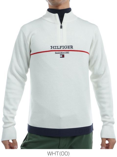 種類12：WHT(00)/L トミーヒルフィガー フロントロゴ ハーフジップ