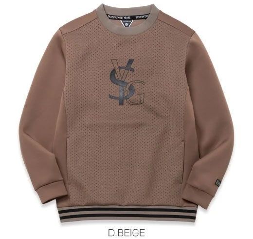 SY32 by SWEET YEARS ゴルフ パンチング クルーネック スウェット