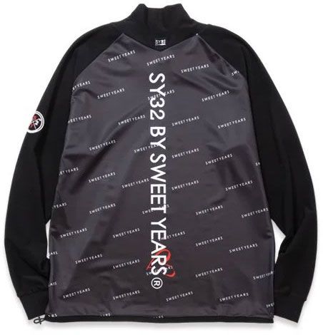 SY32 by SWEET YEARS ゴルフ グラフィック SYGロゴ モックネック 長袖