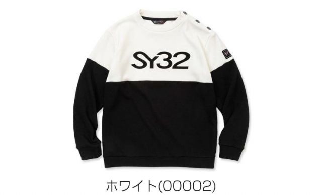 SY32 by SWEET YEARS メンズ ゴルフウェア 裏起毛サーマル フロッキー