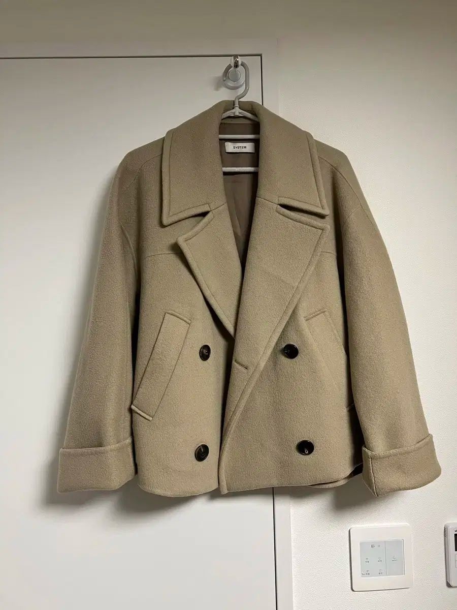 ハンサム システム カシミア コート型 ジャケット 55 66