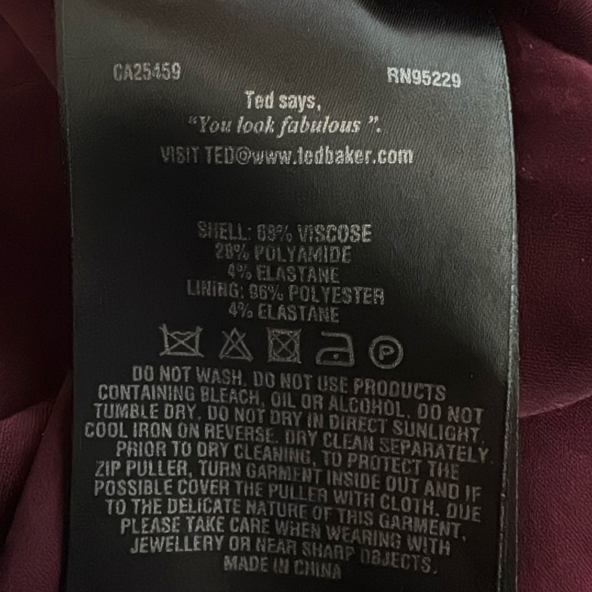 TED BAKER テッドベイカー ワンピース サイズ2 M レディース - パープル ワイン ノースリーブ ひざ丈 MERCADOAVALIA_COM_BR