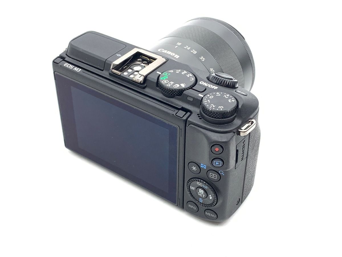 並品 キヤノン EOS M3 EF-M18-55 IS STM レンズEVFキット ブラック