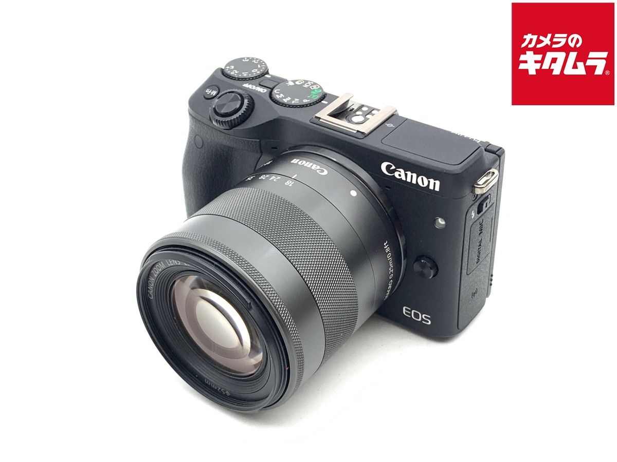 並品 キヤノン EOS M3 EF-M18-55 IS STM レンズEVFキット ブラック