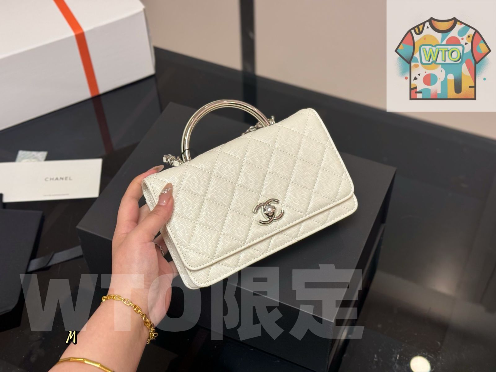 今日特価】Chanel 24A WOC ファッションバッグ（サイズ：19×12cm）-WTO