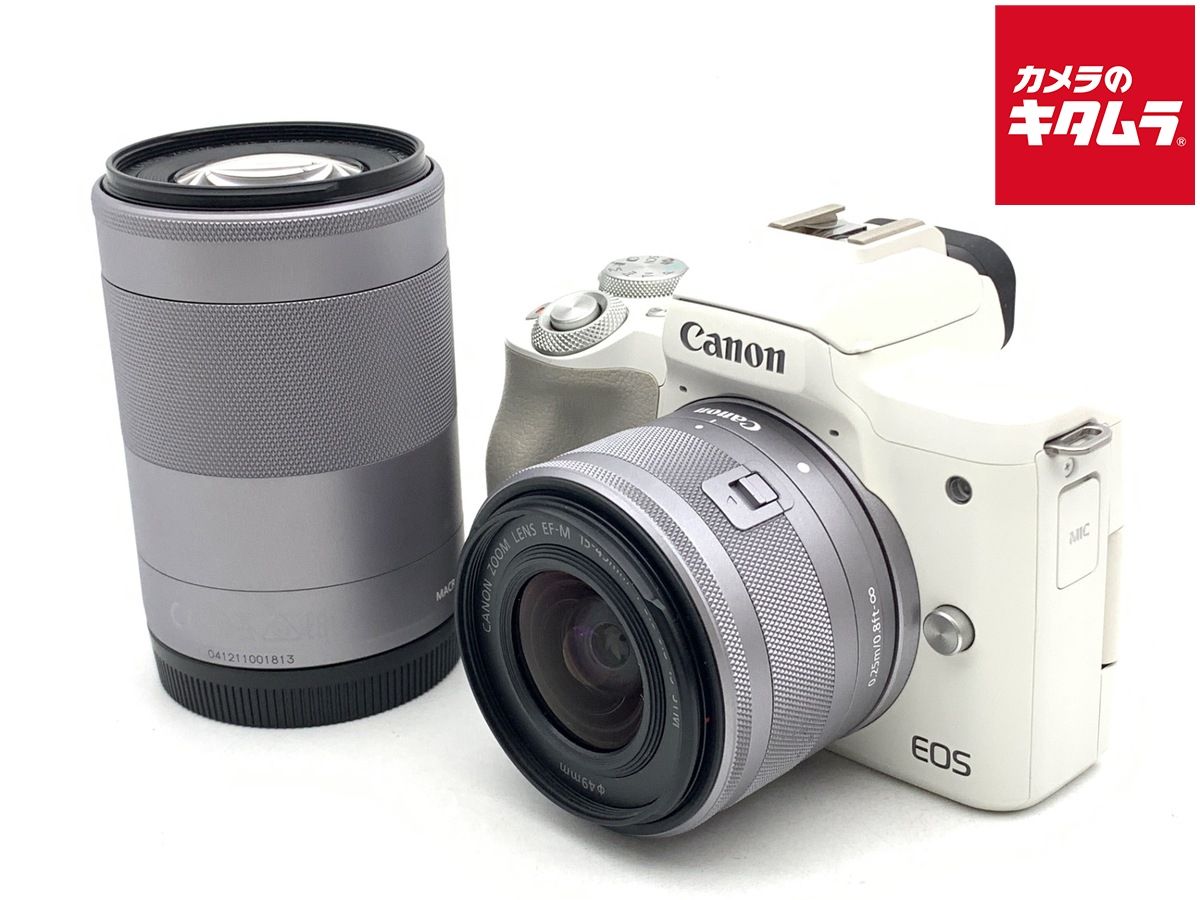 キヤノン EOS Kiss M2 ダブルズームキット ホワイト