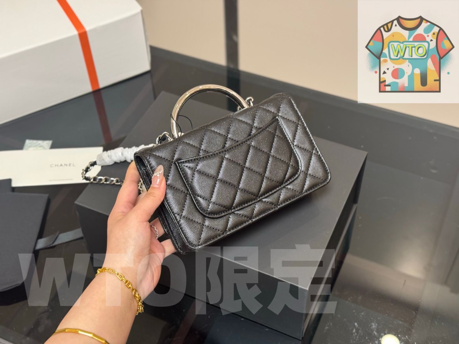 今日特価】Chanel 24A WOC ファッションバッグ（サイズ：19×12cm）-WTO