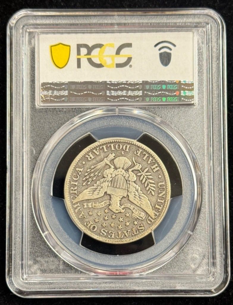 1915年 S 50セント バーバー ハーフダラー、PCGS 15、低鋳造枚数セミ