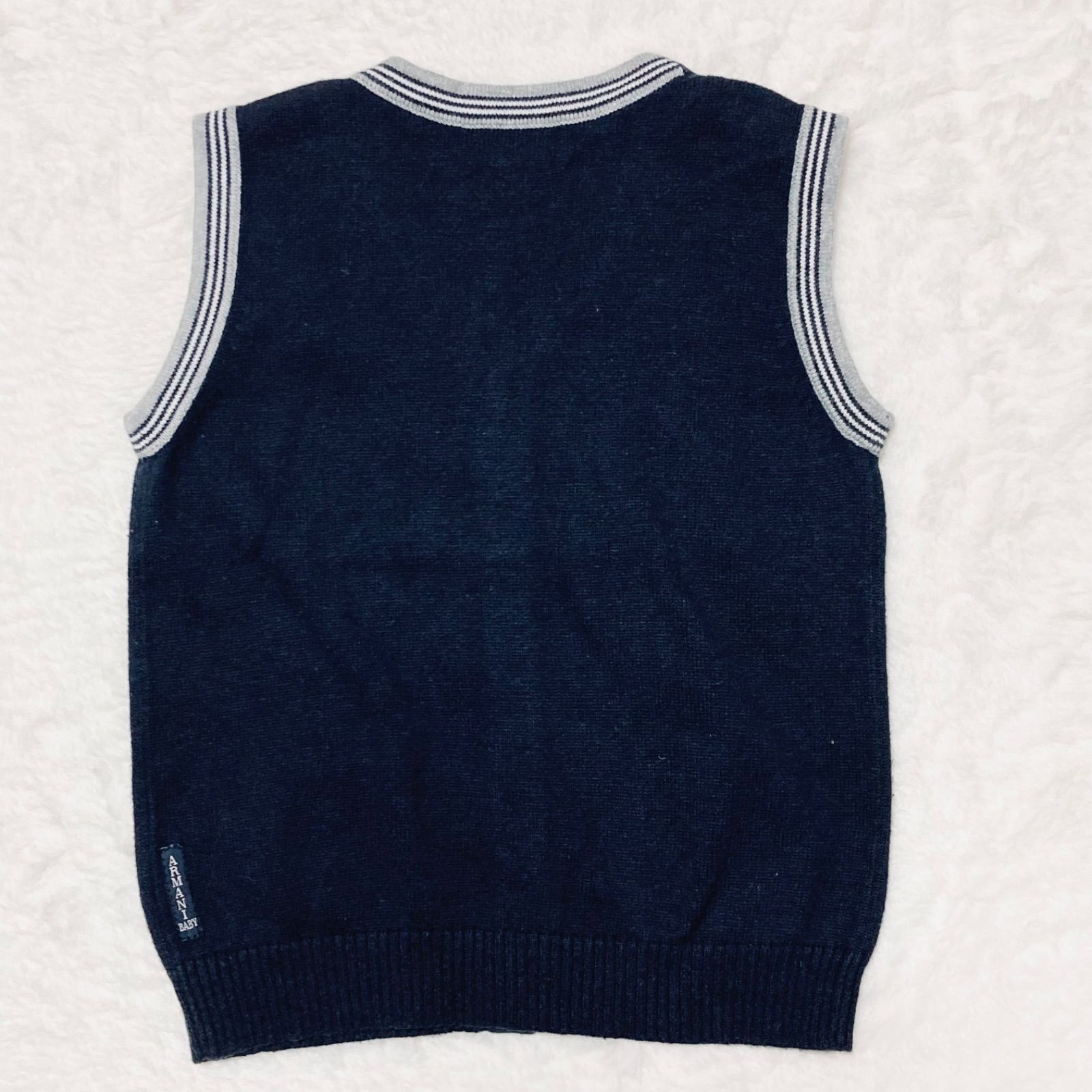 □美品□ARMANI BABY アルマーニベビー GIORGIO ARMANI ニットベスト 