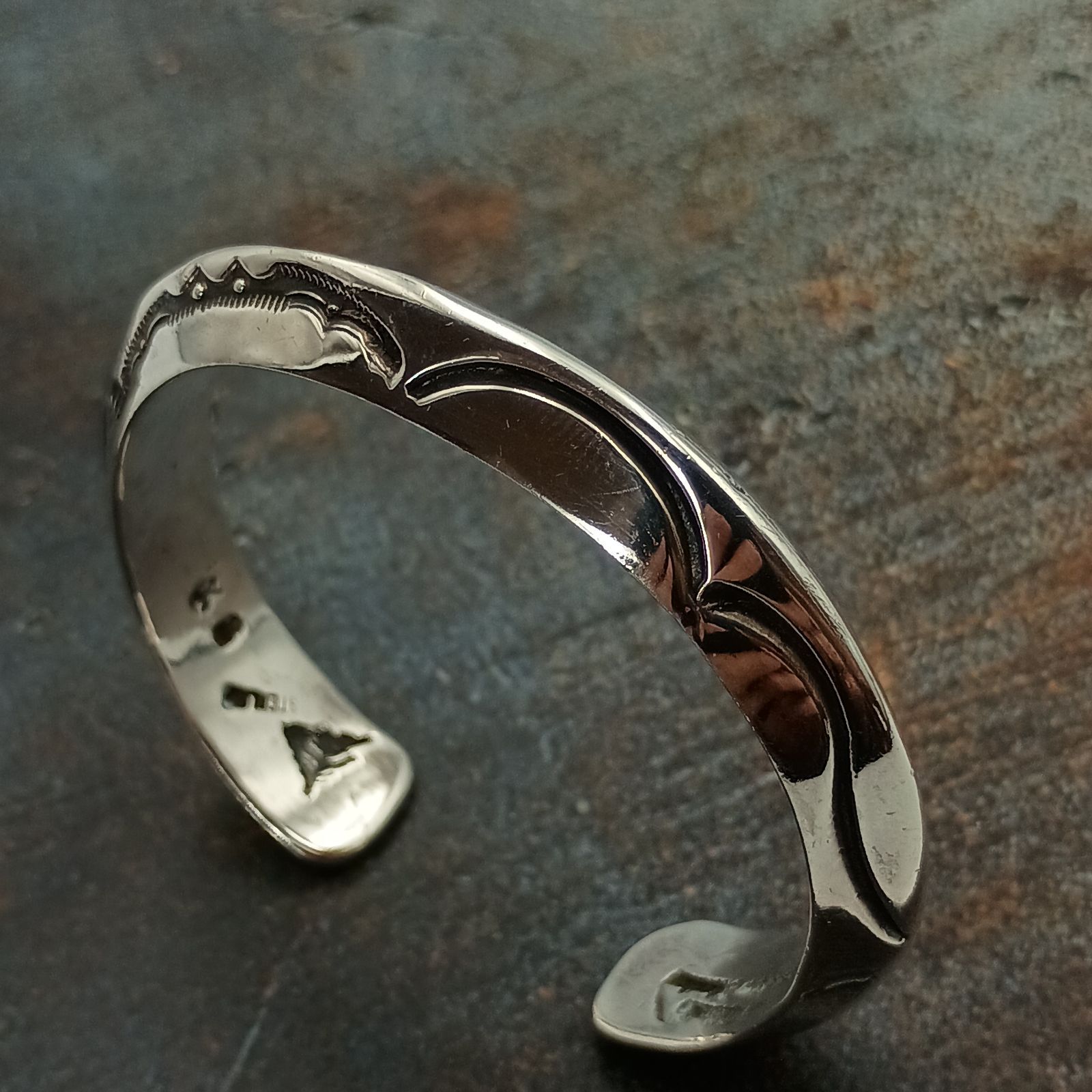 希少 NAVAJO ナバホ バングル ブレスレット バングル シルバー925