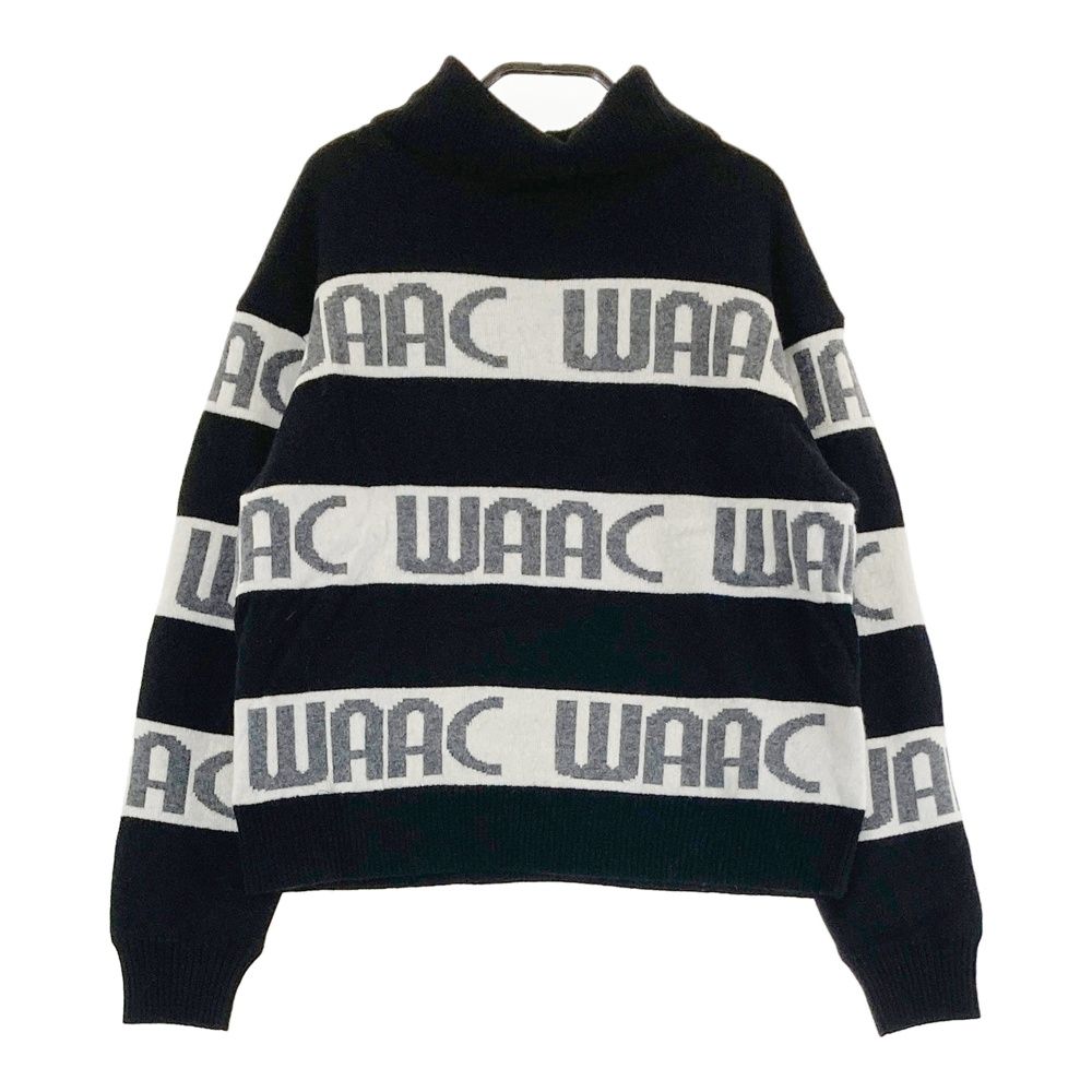 サイズ 1 WAAC ワック 072234790 裏地付 ニットセーター ブラック系 240101419486 ゴルフウェア レディース ストスト