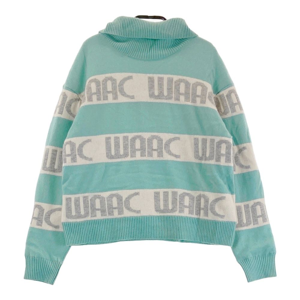 サイズ 1 WAAC ワック 072234790 裏地付 ニットセーター ブルー系 240101419487 ゴルフウェア レディース ストスト