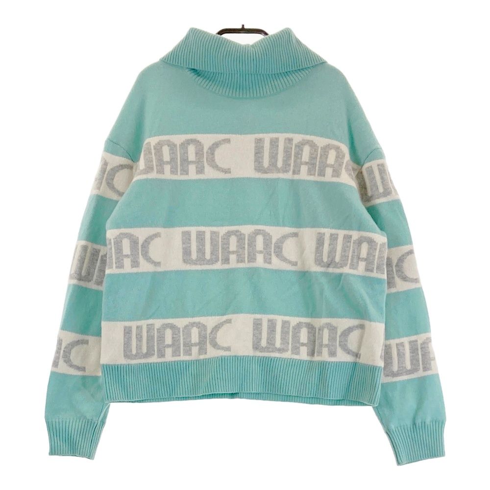サイズ 2 WAAC ワック 072234790 裏地付 ニットセーター ブルー系 240101419488 ゴルフウェア レディース ストスト