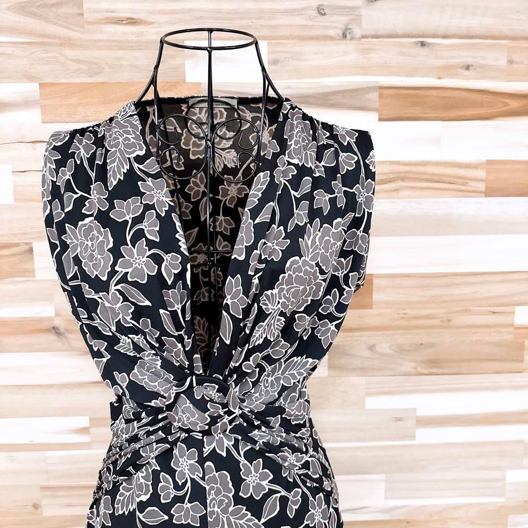 ガリャルダガランテ フラワーモチーフ カシュクール 花柄 総柄 ワンピース M