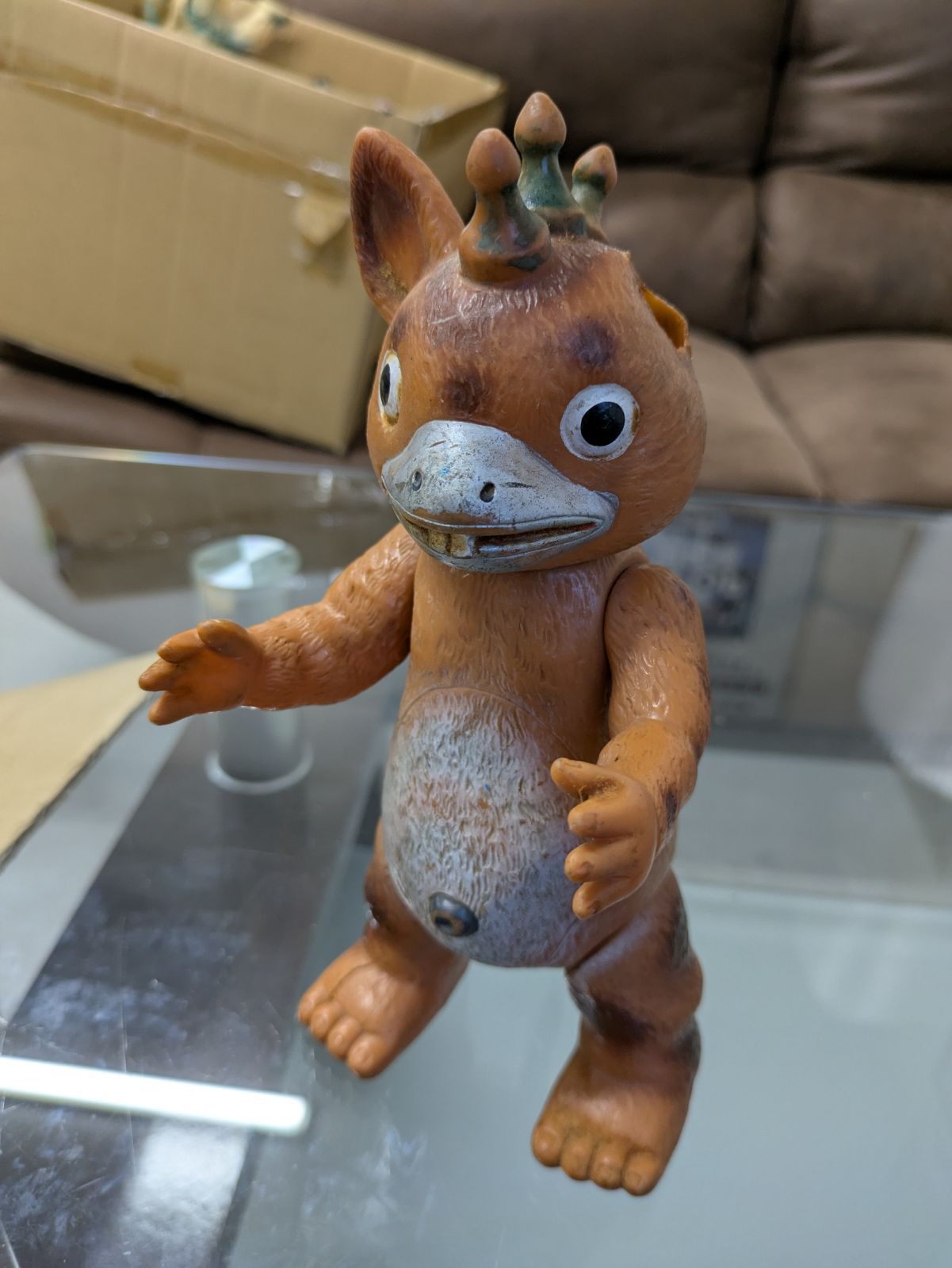 昭和レトロ マルサン1期 当時物 快獣ブースカ ソフビ 怪獣 昭和レトロ ウルトラマン マルサン1期 当時物 快獣ブースカ ソフビ