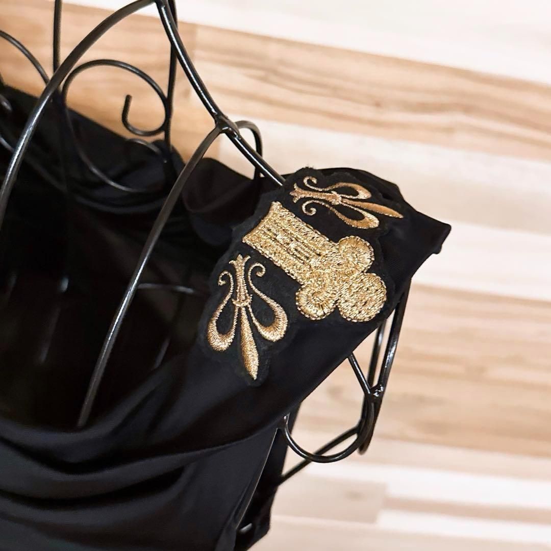  ピンコ×コカコーラ コラボ ノースリーブ ワンピース S 黒 ノースリーブ ひざ丈ワンピース