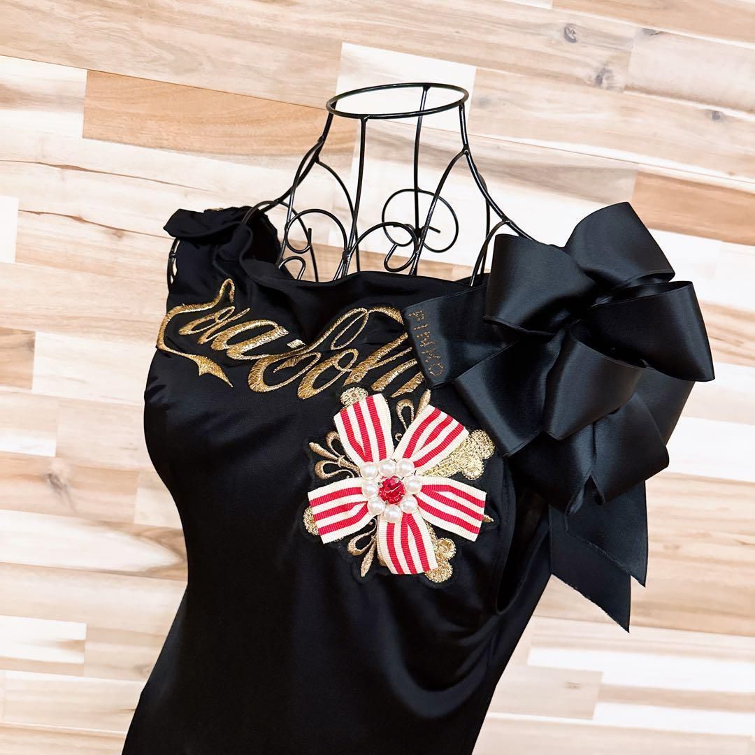 ピンコ×コカコーラ コラボ ノースリーブ ワンピース S 黒