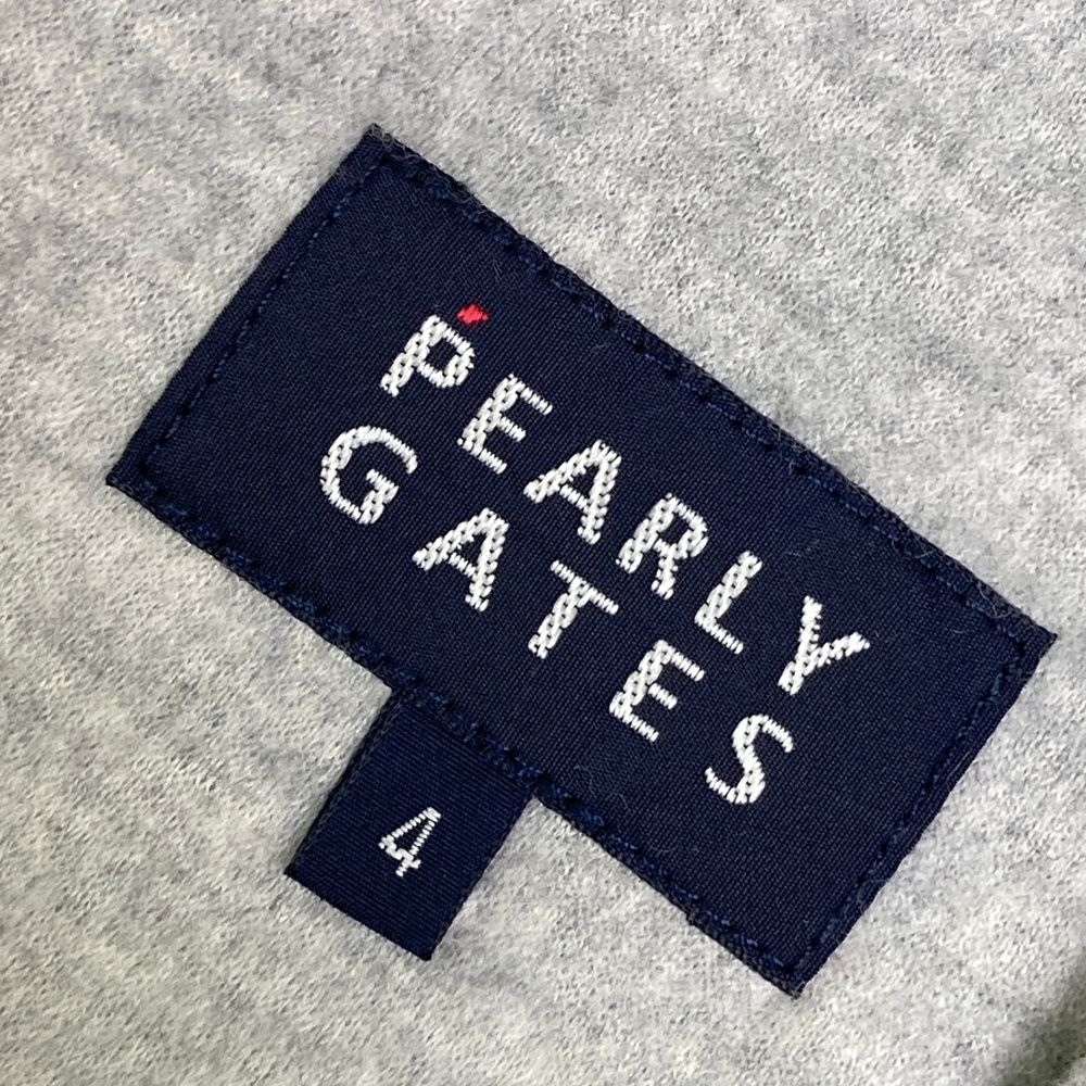 新品続々入荷中！ サイズ 4 PEARLY GATES パーリーゲイツ 中綿切替 ウール混 ジップジャケット グレー系 240101536456 ゴルフウェア メンズ ストスト
