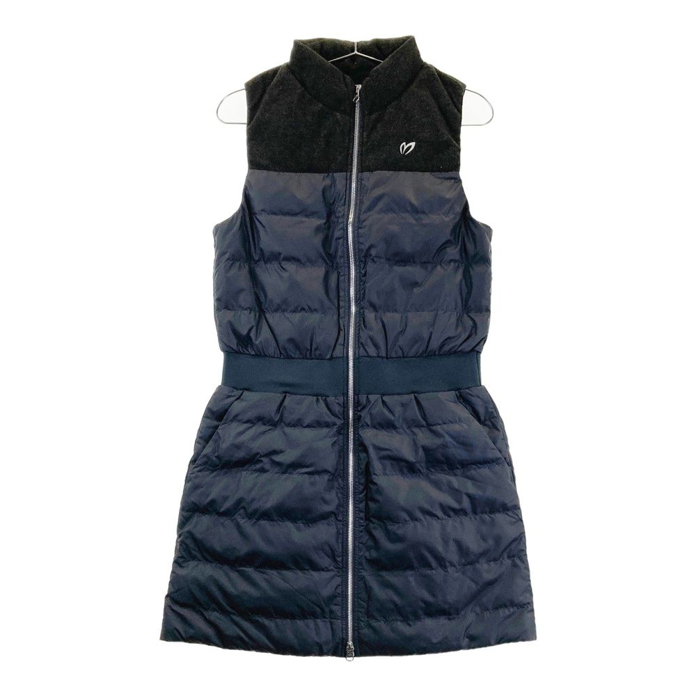 サイズ 0 MASTER BUNNY EDITION マスターバニーエディション 中綿切替 ジップワンピース ブラック系 240101537404 ゴルフウェア レディース ストスト