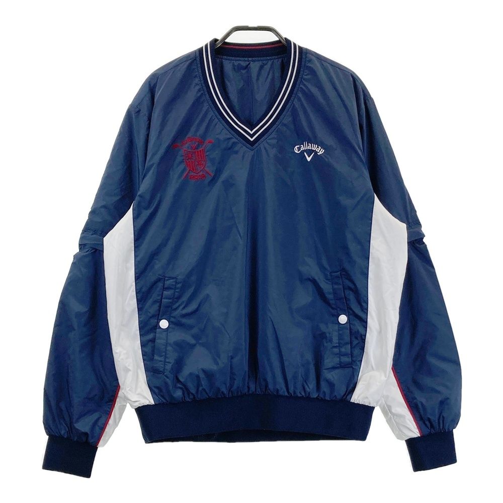 サイズ L CALLAWAY キャロウェイ 2WAY 長袖中綿ブルゾン ネイビー系 240101537671 ゴルフウェア メンズ ストスト