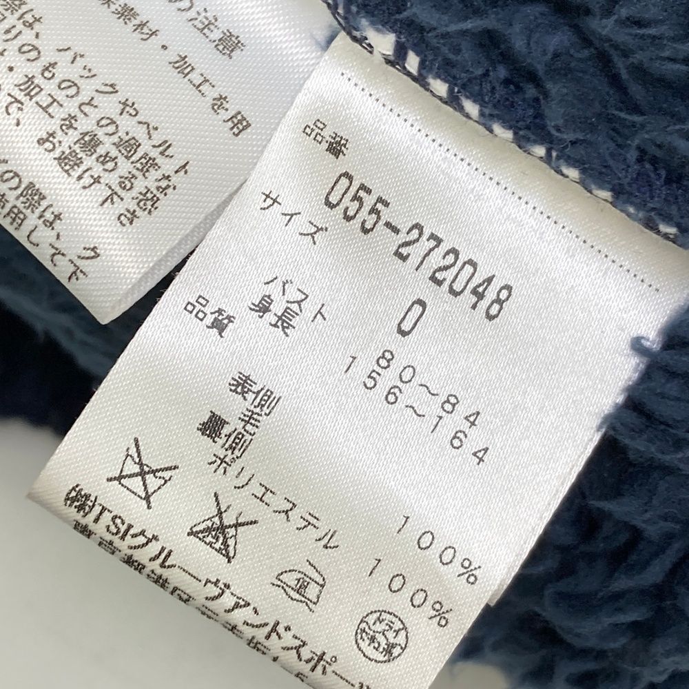 サイズ：0 PEARLY GATES パーリーゲイツ ニットジップジャケット ボア