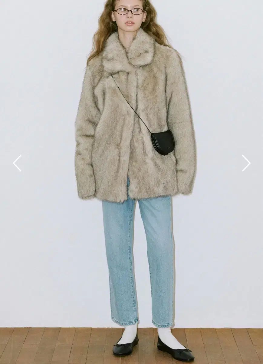 SINOON シヌーン アッシュ ブラウン ファー ジャケット