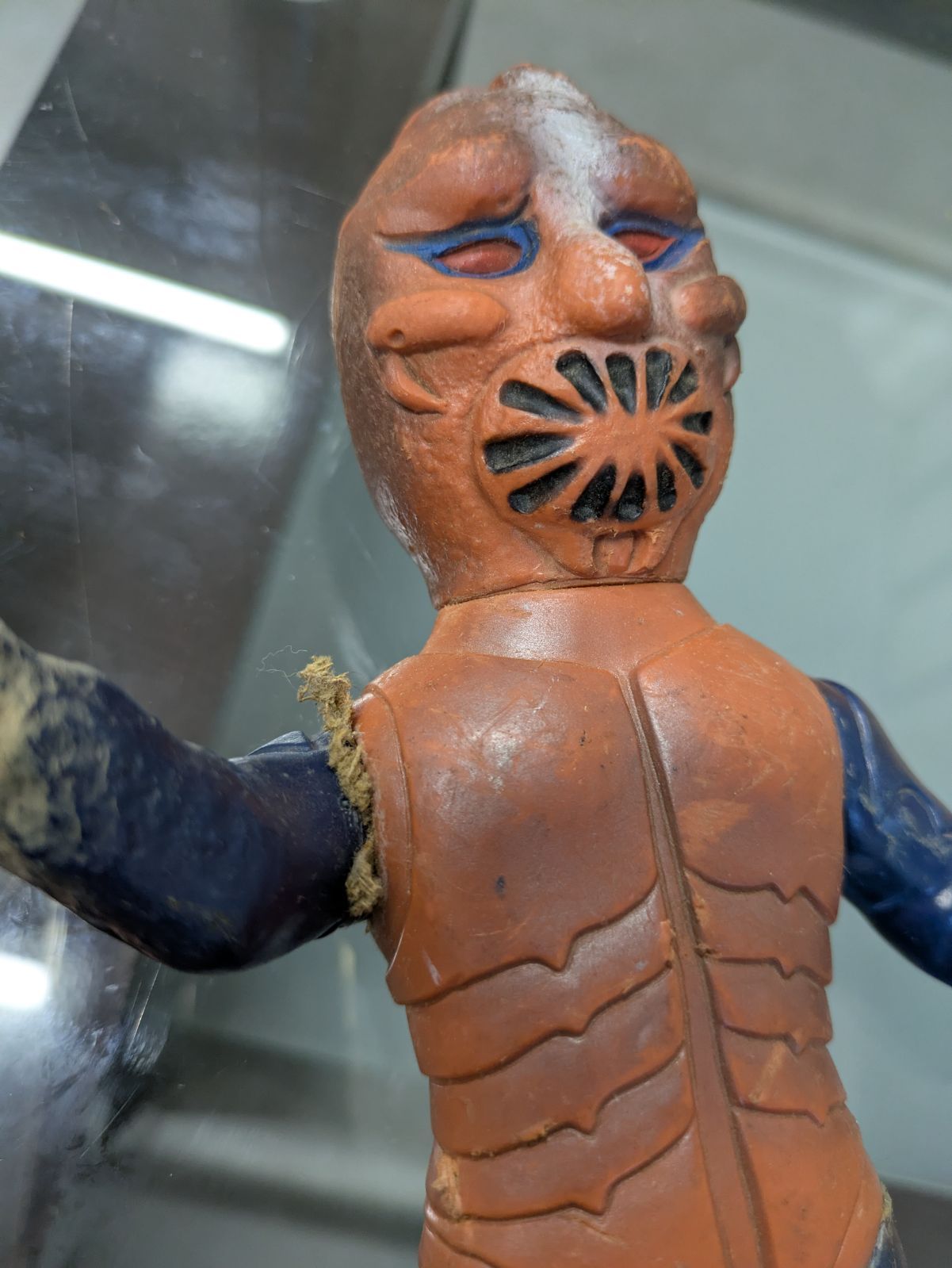 当時物 旧バンダイ 仮面ライダー 怪人 サソリ男 ヴィンテージソフビ